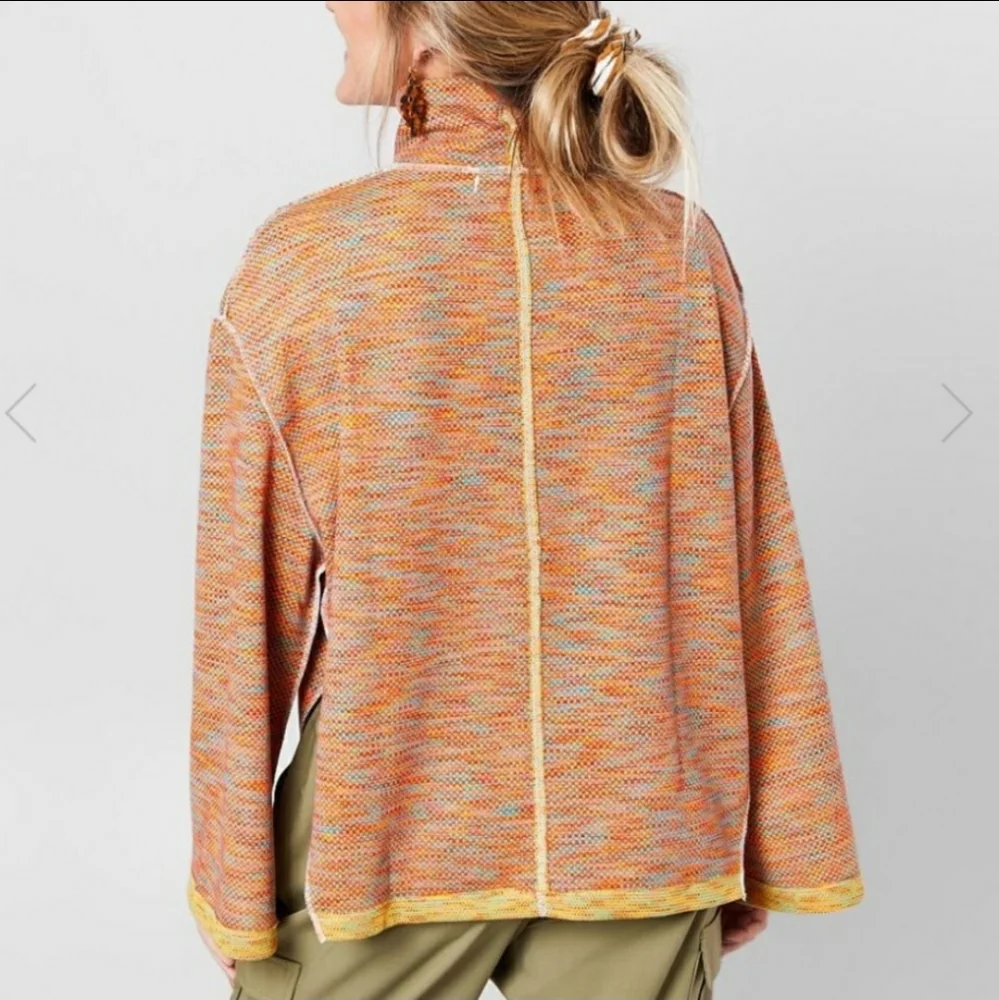 FREE PEOPLE Sunny Days Turtleneck Lightweight Knit Pullover Size XS NWT